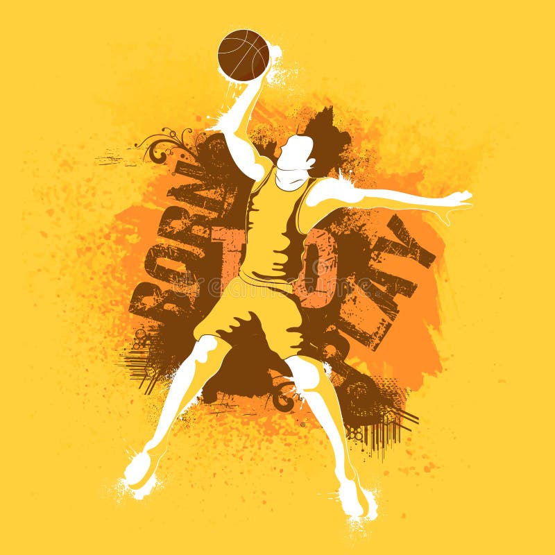 Poster, Banner with Basketball Player for Sports. Stock Illustration -  Illustration of champion, holiday: 76367086