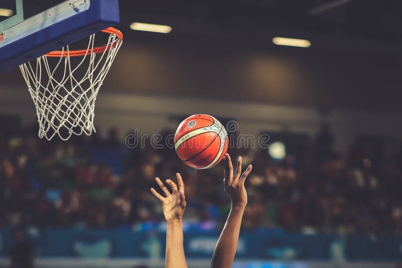 Basketball players in action during women`s basketball world cup 2018