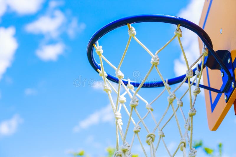 Basketball Ring on Sky Background Stock Photo Image of sport