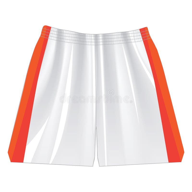 Basketball Shorts Jersey Design Vector Template, Wide Leg Shorts