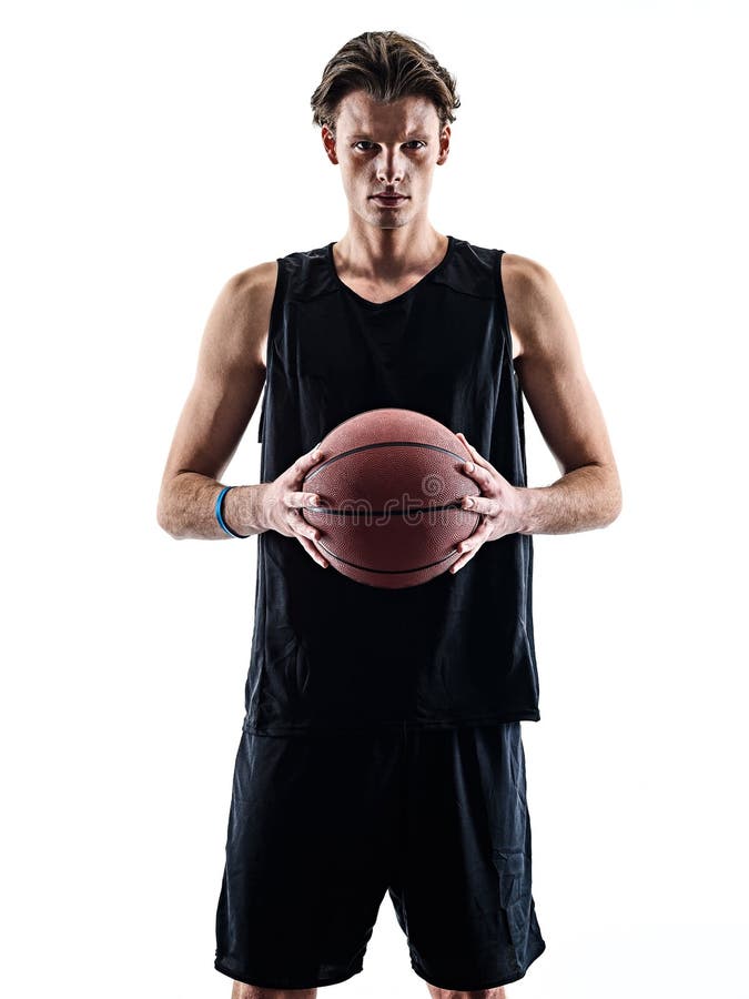 Basketball-Spieler isolierte Silhouette Schatten lizenzfreies stockfoto Basketball-Spieler isolierte Silhouette Schatten lizenzfreies stockfoto