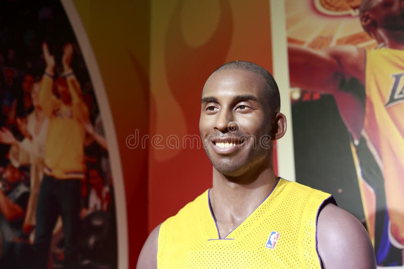 Dribbled As A Basketball 7 Little Words Kobe Bryant waxwork figure editorial photography. Image of celebrity