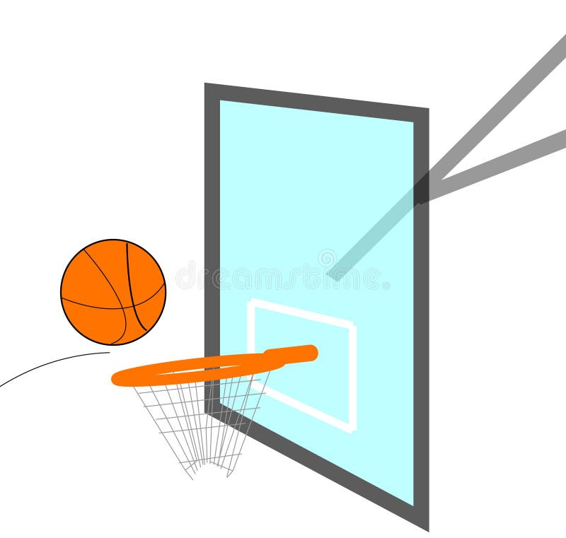 Basketball swooshes through a basketball hoop during a basketball