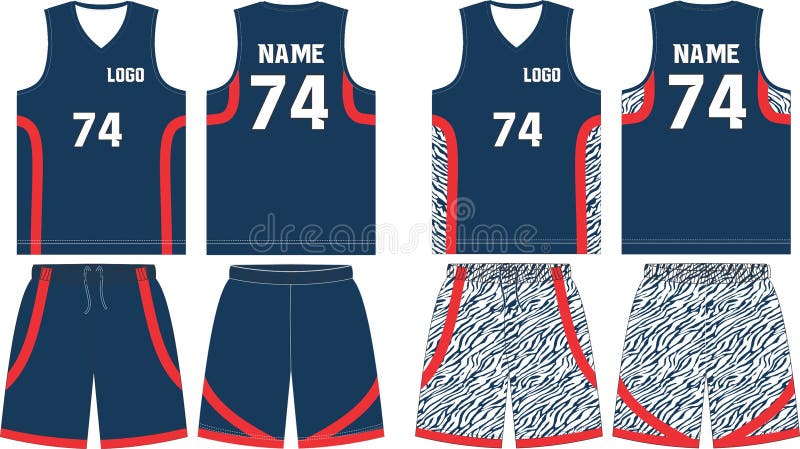 Basketball Uniform Mockup Template Design for Basketball Club ...