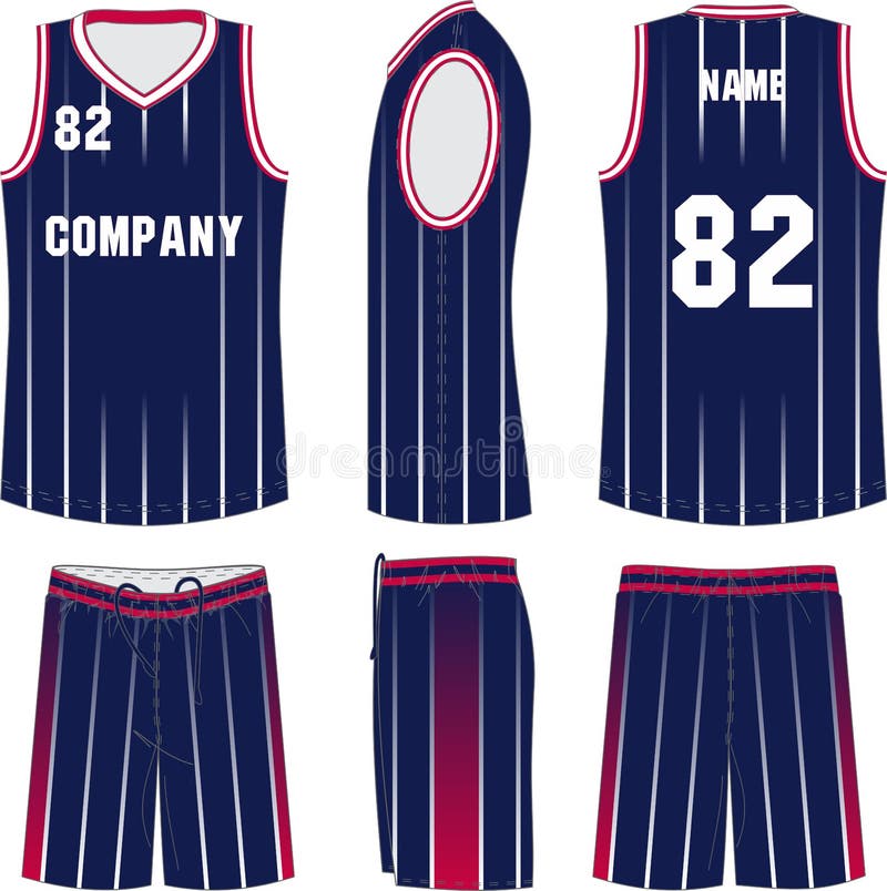 Basketball Uniform, Shorts, Template for Basketball Club. Front and ...