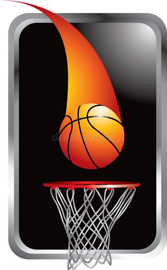 Basketballschuß, der in Band einsteigt stock abbildung Basketballschuß, der in Band einsteigt stock abbildung