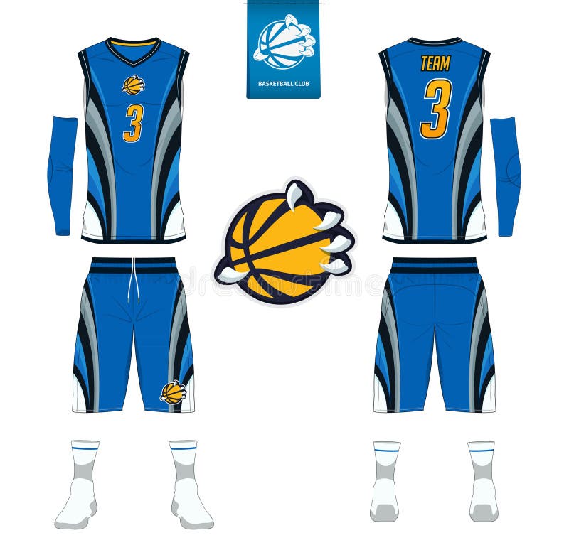 Basketballtrikot, kurze Hosen, trifft Schablone für Basketballverein hart Vordere und hintere Ansichtsportuniform Trägershirtt-sh lizenzfreie abbildung Basketballtrikot, kurze Hosen, trifft Schablone für Basketballverein hart Vordere und hintere Ansichtsportuniform Trägershirtt-sh lizenzfreie abbildung