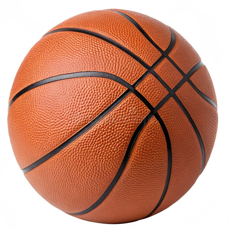 Basketboll isolerat på vit bakgrund vektor illustrationer