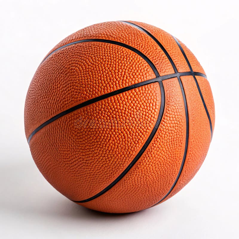 Basketboll isolerat på vit bakgrund royaltyfri illustrationer