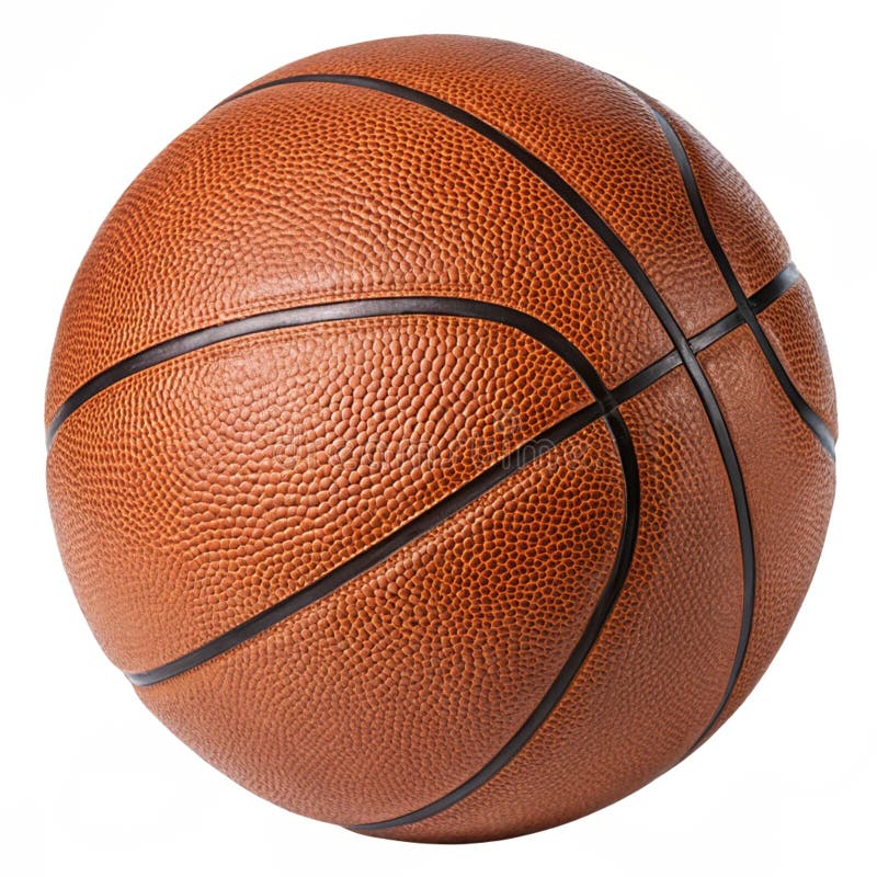 Basketboll isolerat på vit bakgrund vektor illustrationer