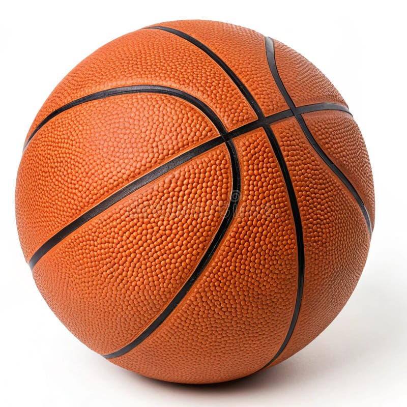 Basketboll isolerat på vit bakgrund vektor illustrationer