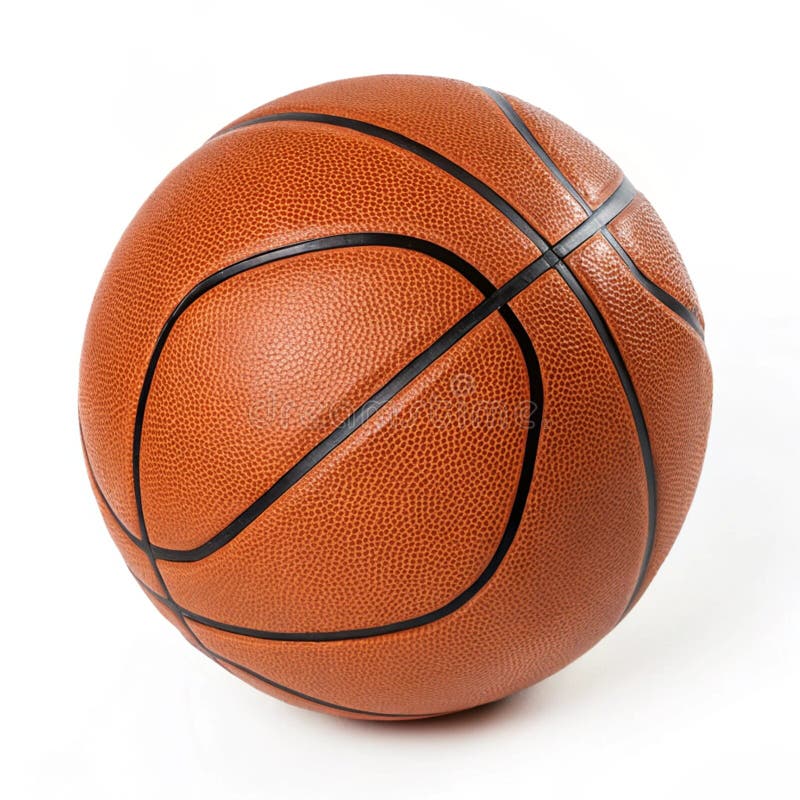 Basketboll isolerat på vit bakgrund vektor illustrationer