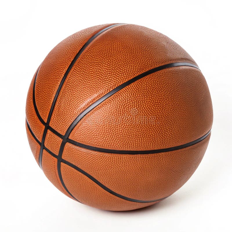 Basketboll isolerat på vit bakgrund vektor illustrationer