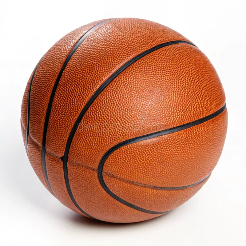 Basketboll isolerat på vit bakgrund royaltyfri illustrationer