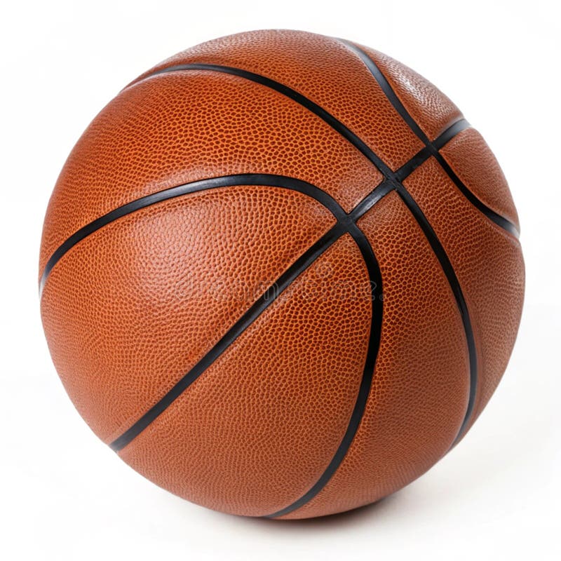 Basketboll isolerat på vit bakgrund vektor illustrationer