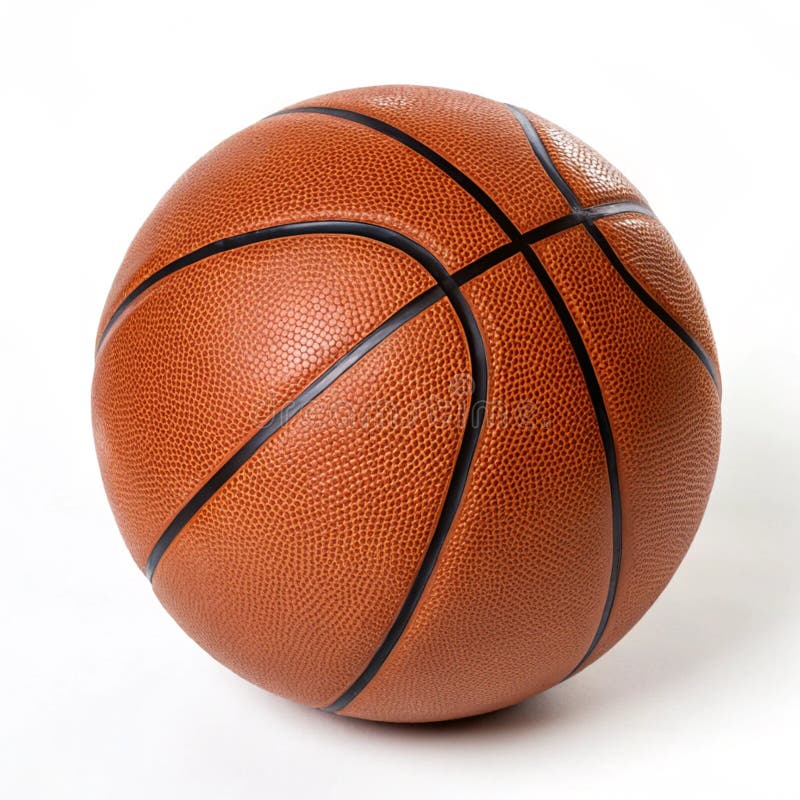 Basketboll isolerat på vit bakgrund royaltyfri illustrationer