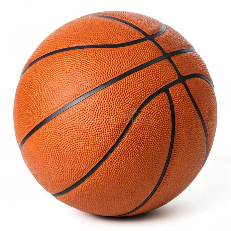 Basketboll isolerat på öppen bakgrund vektor illustrationer