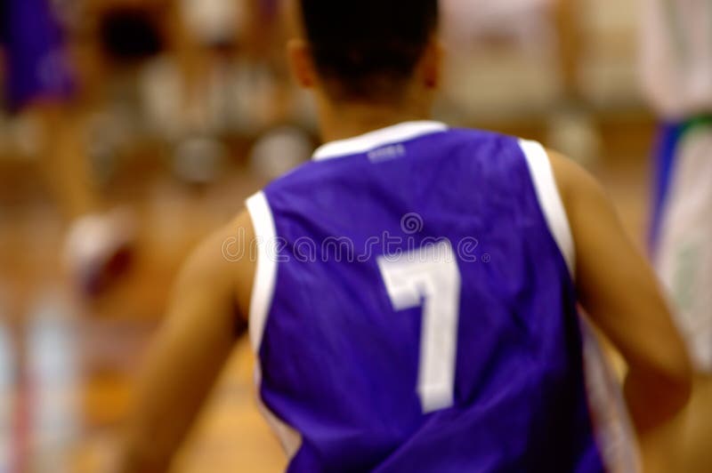 Basketrörelsespelare royaltyfri foto