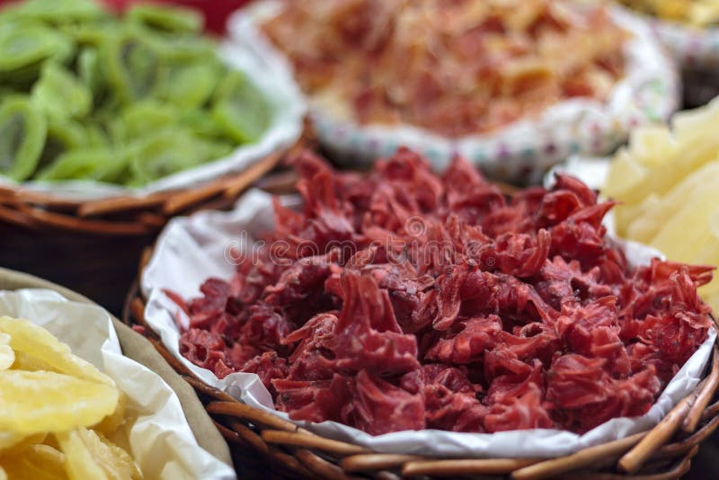 Baskets with dried fruit stock image. Image of fruits 155612153