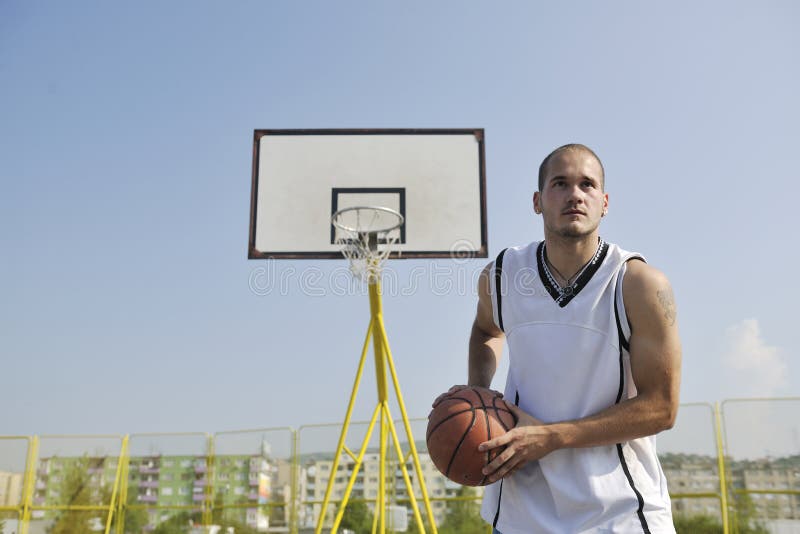 Basketspelare arkivfoto