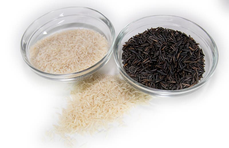 Basmati and wild rice stock image. Image of full, color 99982777