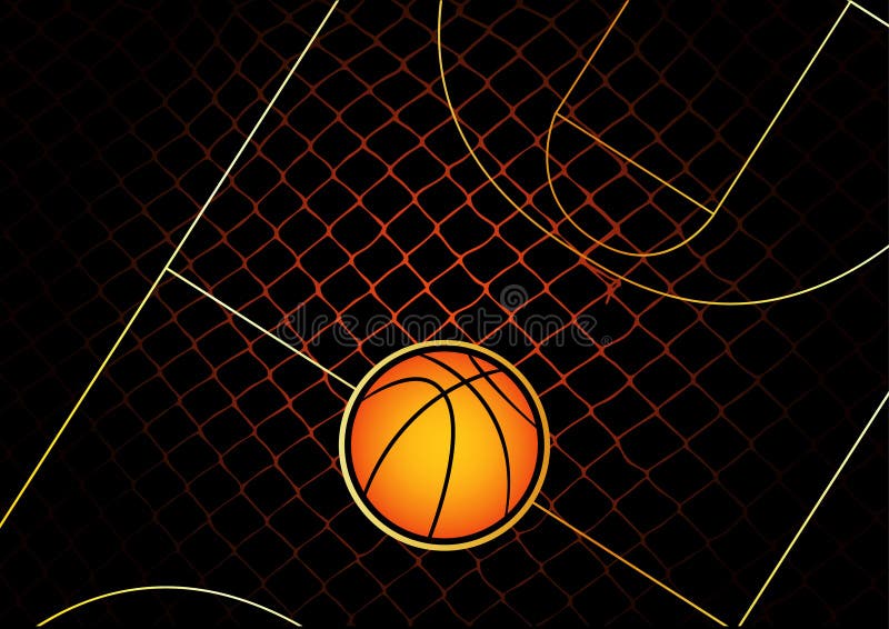 Basquetebol ilustração royalty free