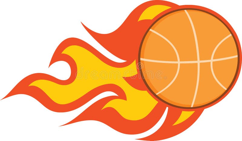 Bola de basquete flamejante imagem vetorial de mhatzapa© 81208748