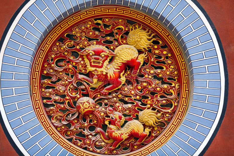 Basrelief på den Yuantong templet i Kunming, Kina royaltyfria bilder Basrelief på den Yuantong templet i Kunming, Kina royaltyfria bilder