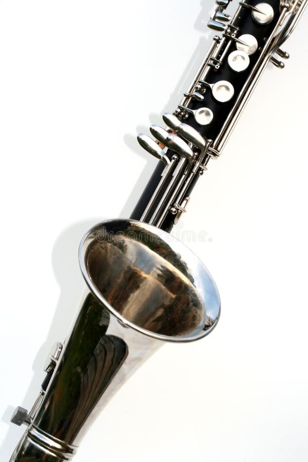 Bass on White Background Stock Photo Image of woodwind