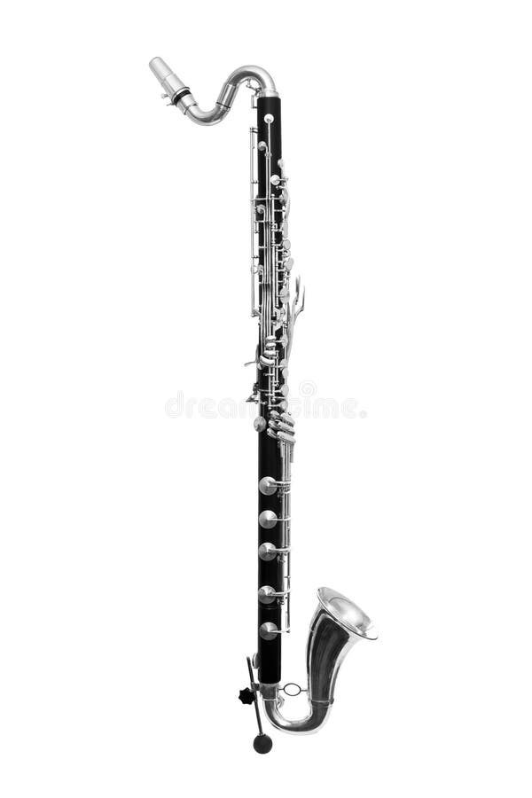 Bass on White Background Stock Photo Image of woodwind