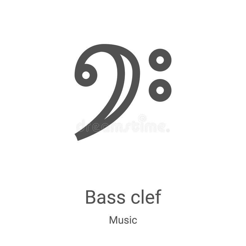 bass clef pictogramvector van muziekinzameling De dunne bas van het overzichtspictogram vectorillustratie van de lijnbasis Lineai vector illustratie bass clef pictogramvector van muziekinzameling De dunne bas van het overzichtspictogram vectorillustratie van de lijnbasis Lineai vector illustratie