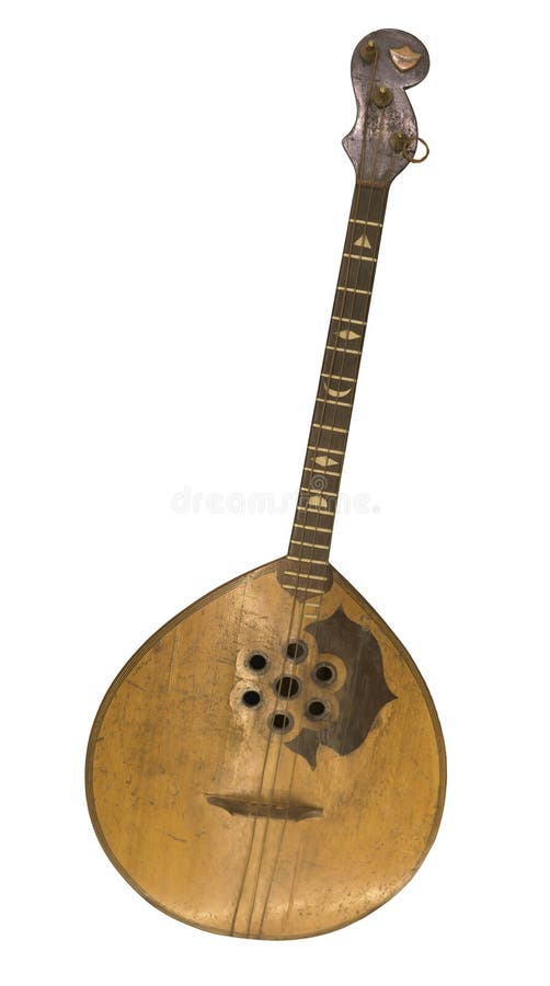 Bass domra. String plucked musical instrument. Saint Petersbur stock photos