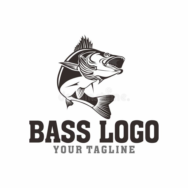 Bass Fishing Logo Stock Illustrations – 3,134 Bass Fishing Logo