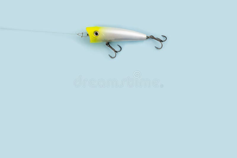 Bass Fishing Lures on the Pink Backdrop Stock Image - Image of