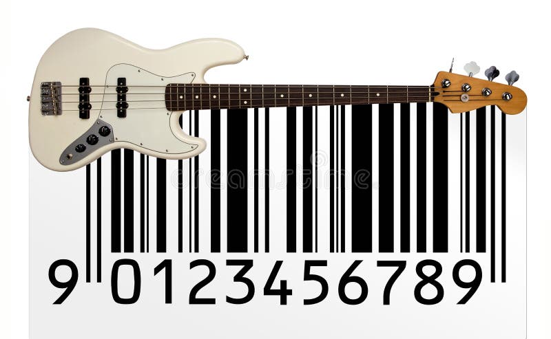 Bass guitar stock photo. Image of metal, instrument, isolated - 14678216