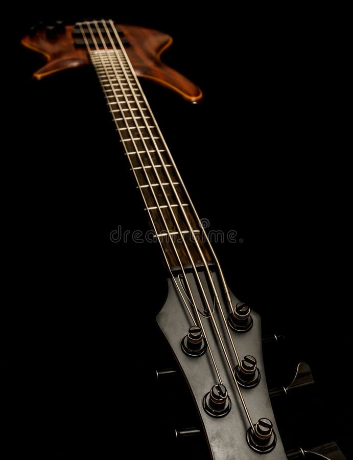 Bass guitar (low key) stock image. Image of black, guitar 54589967