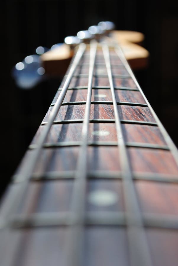 Bass Guitar Neck stock image. Image of shallow, instrument 17405643