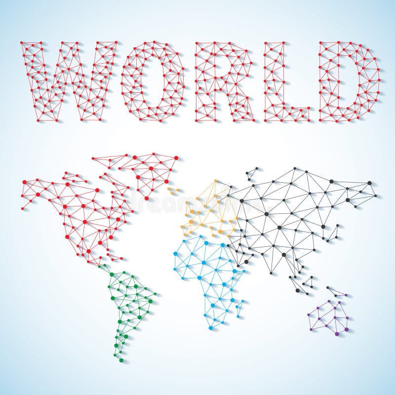 Basse poly carte du monde Global reliez la maille de réseau Concept social de communications avec le monde de sujet dans le bas p illustration de vecteur Basse poly carte du monde Global reliez la maille de réseau Concept social de communications avec le monde de sujet dans le bas p illustration de vecteur