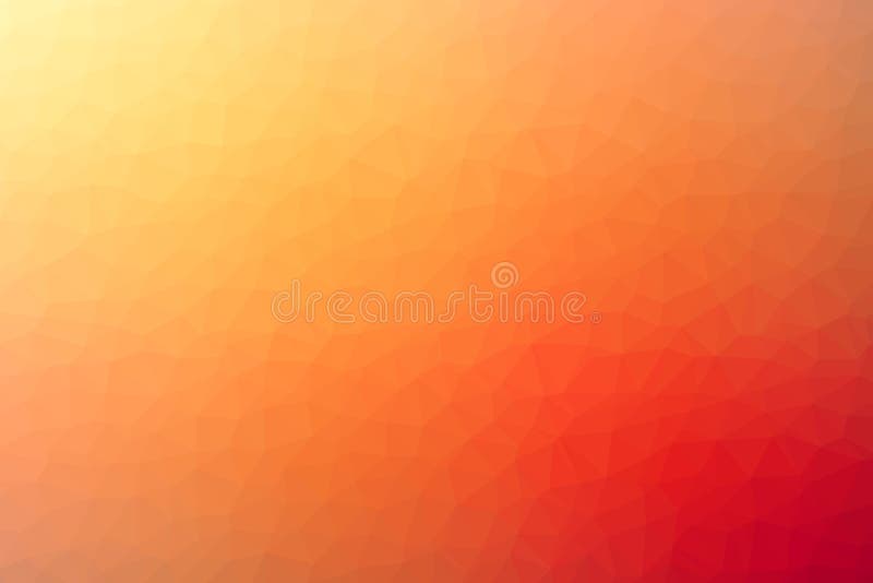 Basse poly illustration triangulaire rouge, orange et jaune géométrique abstraite polygonale de fond de gradient illustration stock Basse poly illustration triangulaire rouge, orange et jaune géométrique abstraite polygonale de fond de gradient illustration stock