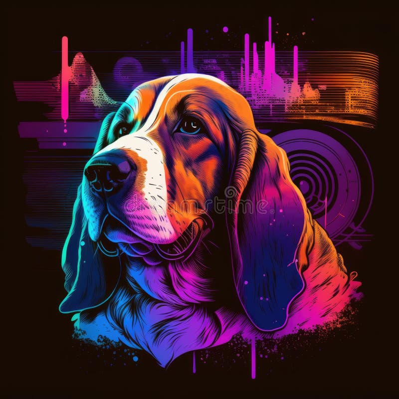 T shirt top basset hound
