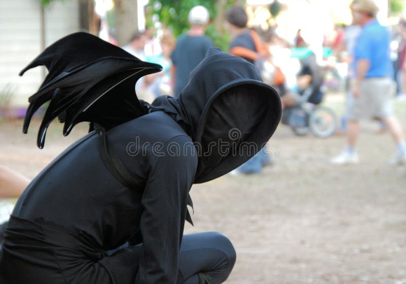 Bat costume stock photo. Image of disguise, festival, hood 6955260