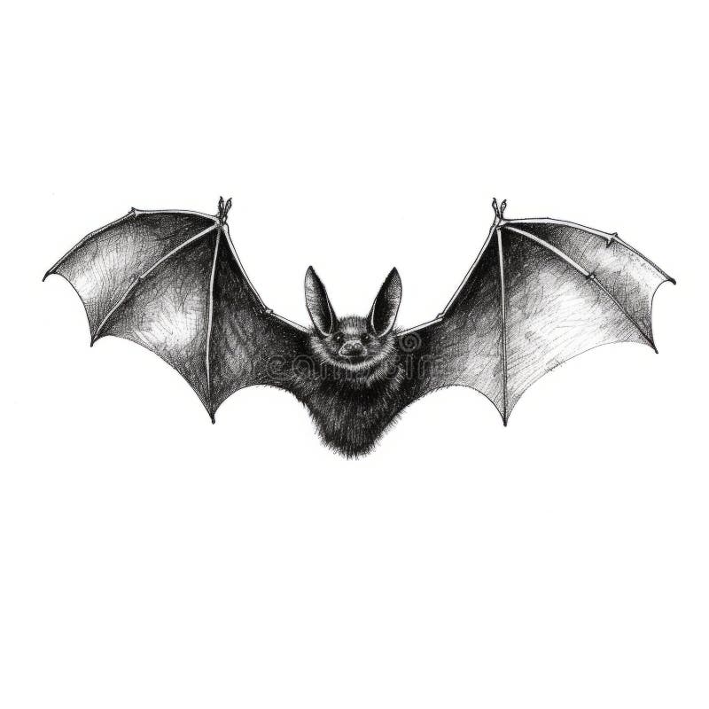 Learn How to Draw a Little Brown Bat (Other Animals) Step by Step : Drawing  Tutorials