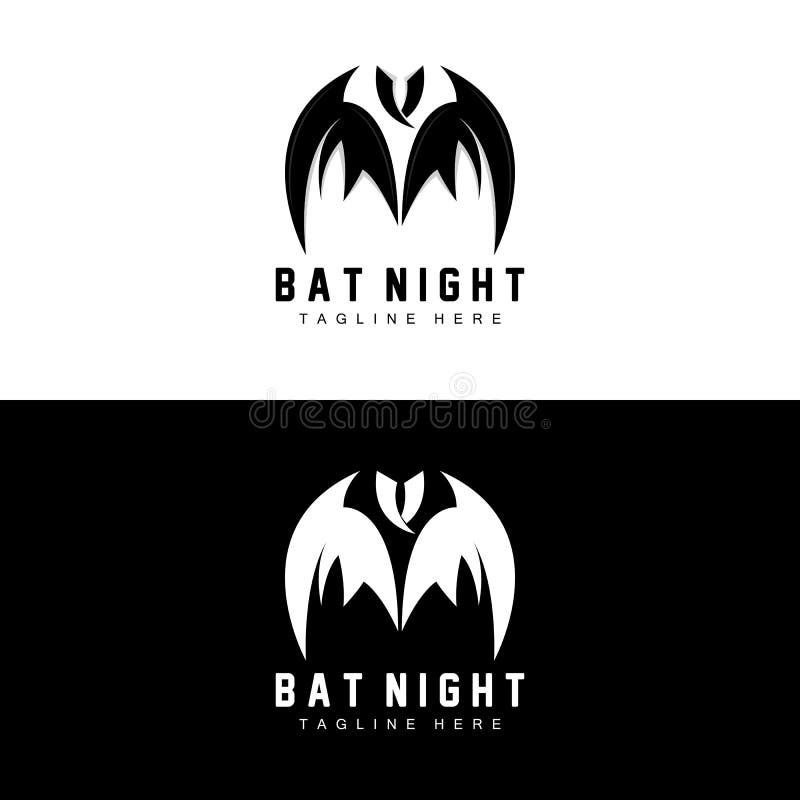 Bat Logo, Night Flying Animal Icon, Company Vector,Halloween Template ...