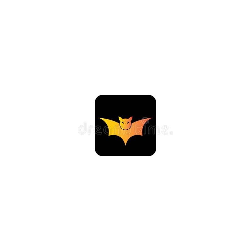 Bat logo vector icon stock illustration