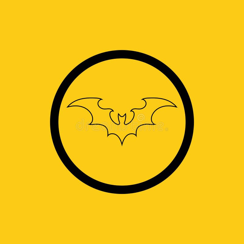 Bat Vector Icon Logo Template Stock Illustration Illustration of