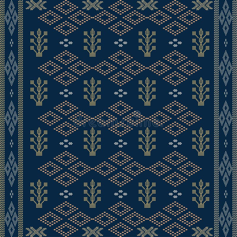 Batak Ethnic Seamless Pattern With Motif Ulos  Creative 