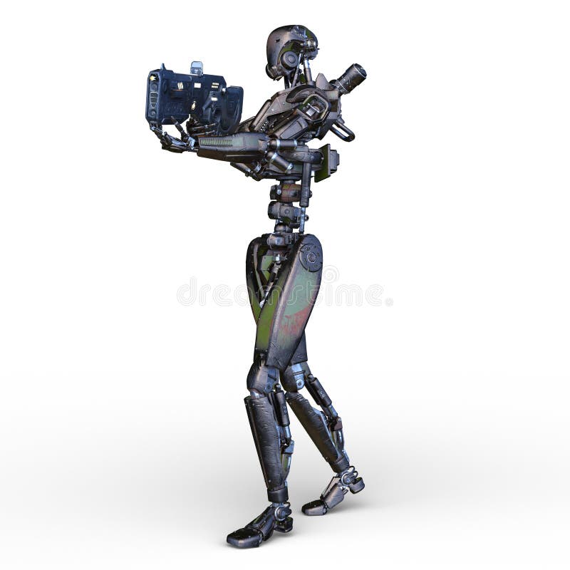Batalistyczny robot royalty ilustracja Batalistyczny robot royalty ilustracja