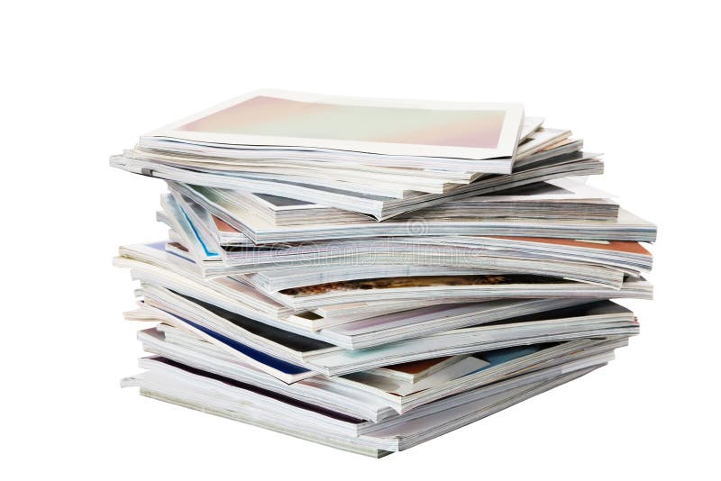 Batch of magazines stock photography Batch of magazines stock photography