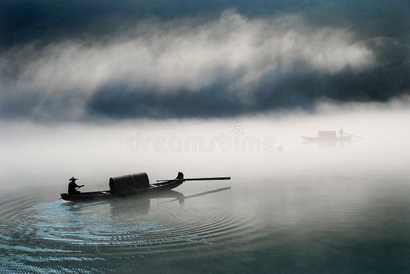 Bateau dans le regain images libres de droits Bateau dans le regain images libres de droits