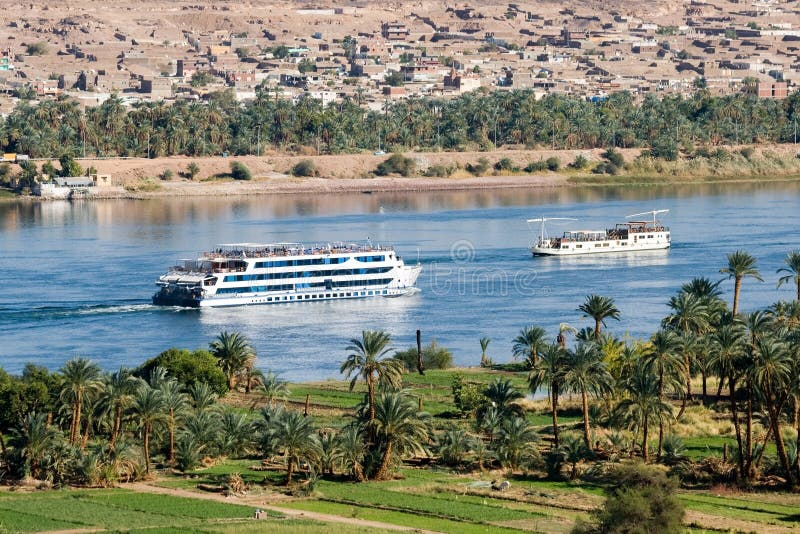 Cruise ship on Nile River, Egypt. Cruise ship on Nile River, Egypt.